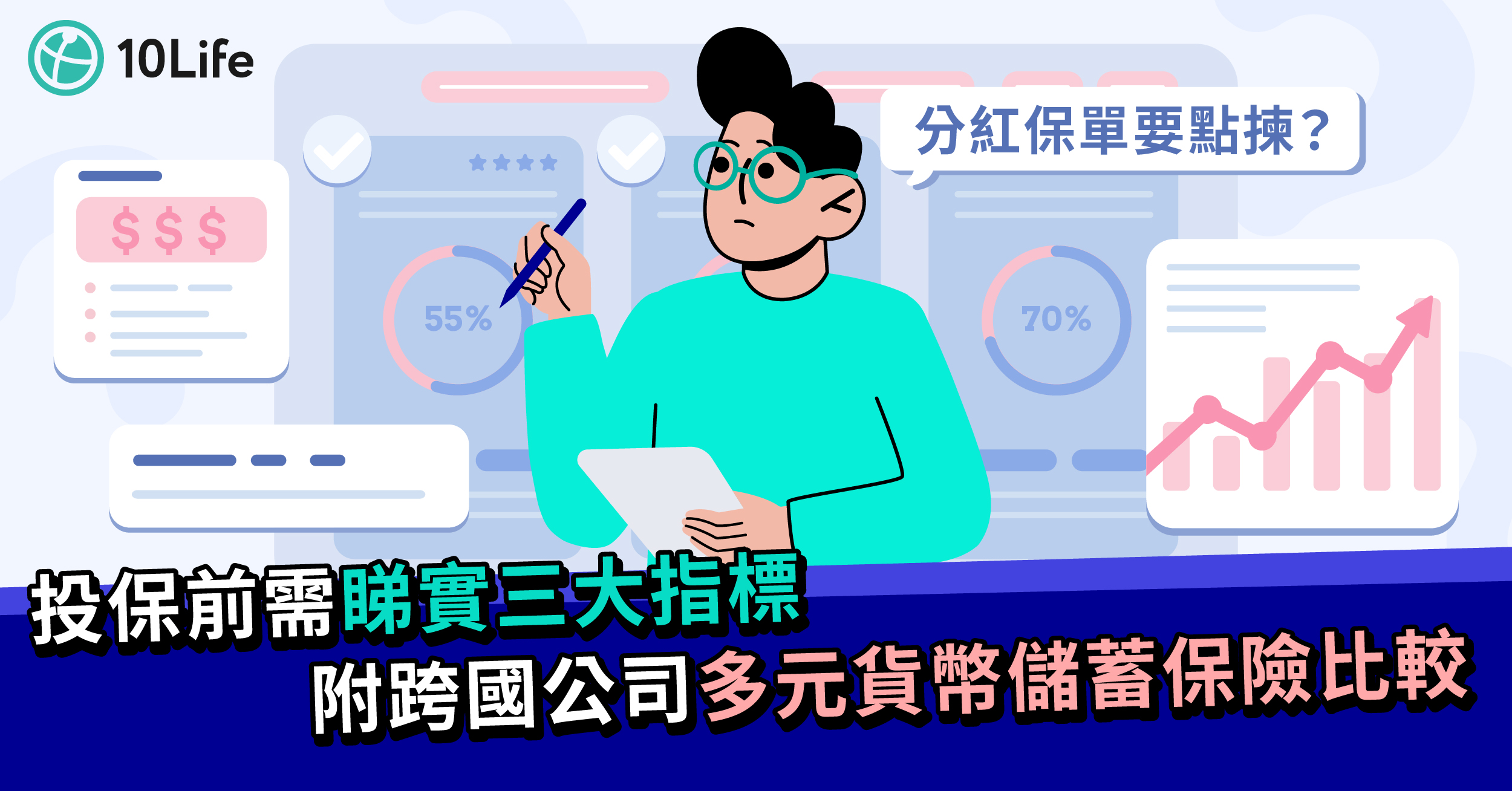 分紅保單要點揀？ 投保前需睇實三大指標（附跨國公司多元貨幣儲蓄保險比較）